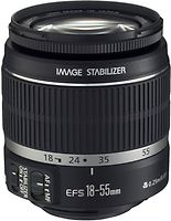 Canon EF-S 18-55 mm F3.5-5.6 IS 58 mm Filtergewinde (Canon EF-S Anschluss) schwarz