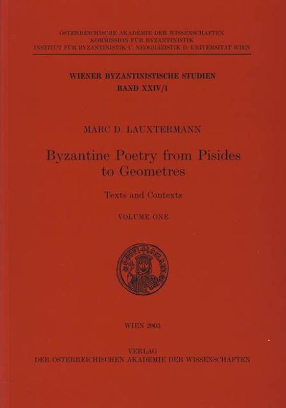 Byzantine Poetry from Pisides to Geometres