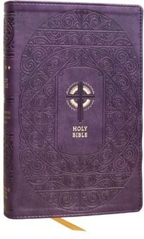 Nrsvce Sacraments of Initiation Catholic Bible, Purple Leathersoft, Comfort Print