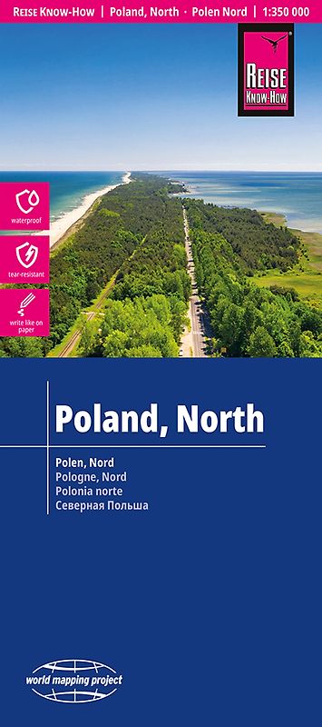 Reise Know-How Landkarte Polen, Nord | Poland, North (1:350.000)