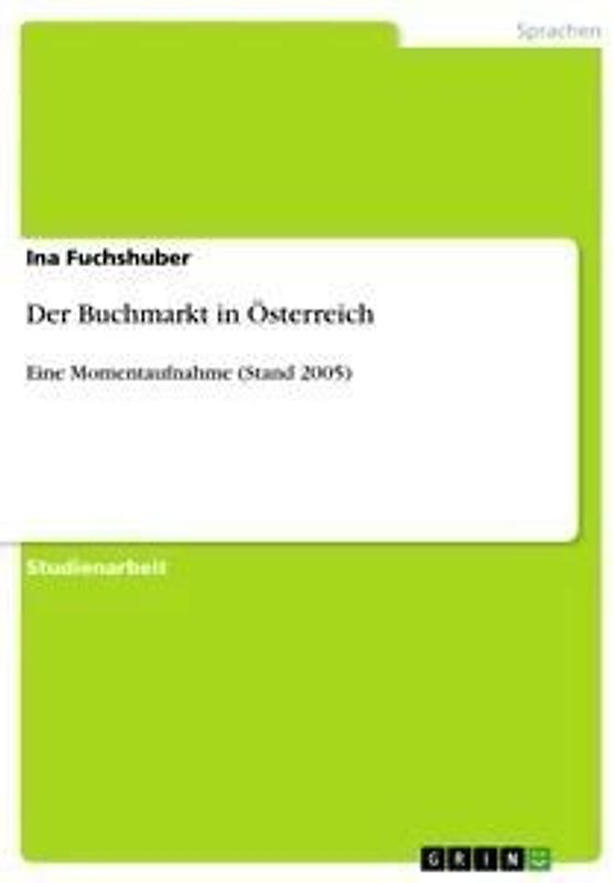 Der Buchmarkt in Österreich