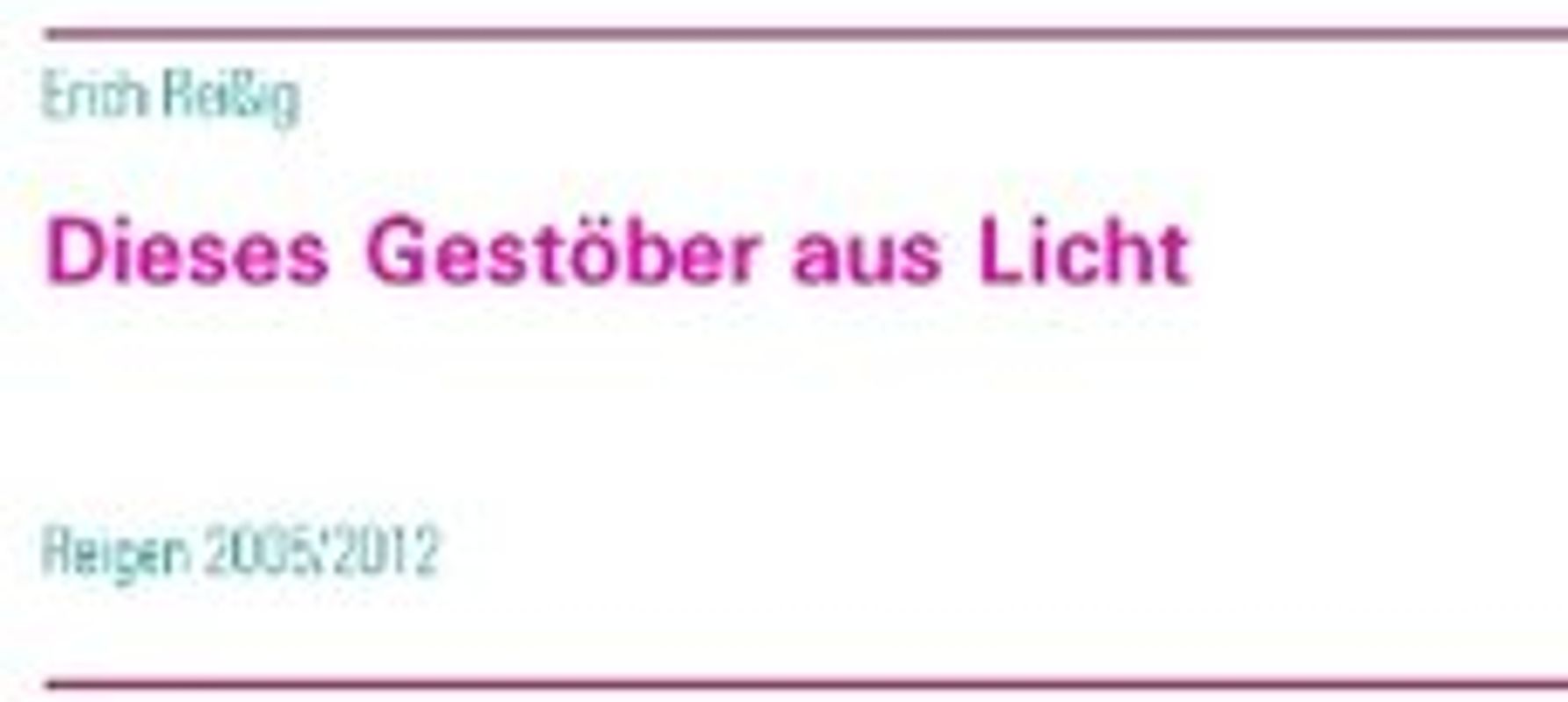 Dieses Gestöber aus Licht