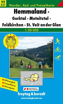 WK 231 Mittelkärnten - Gurktaler Alpen - Friesach - Feldkirchen - St. Veit an der Glan, Wanderkarte 1:50.000