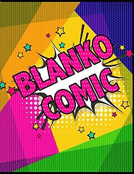 BLANKO COMIC: Comic Heft mit vielfältigen Vorlagen für verschiedene Comic-Stile: Über 150 Seiten zum Zeichnen des eigenen Comics | Comicbuch Motiv: Pop Art Splash