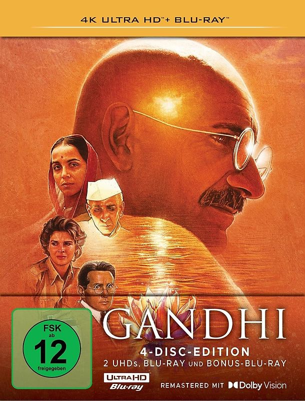 Gandhi [Limitiertes Steelbook, 2 4K-UHDs+2 Blu-rays] 4K Ultra HD Blu-ray