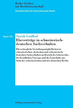 Eheverträge in schweizerisch-deutschen Sachverhalten