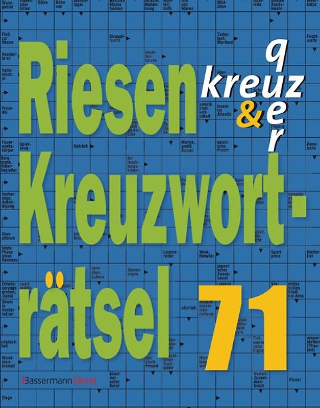 Riesen-Kreuzworträtsel 71 (5 Exemplare à 2,99 €)