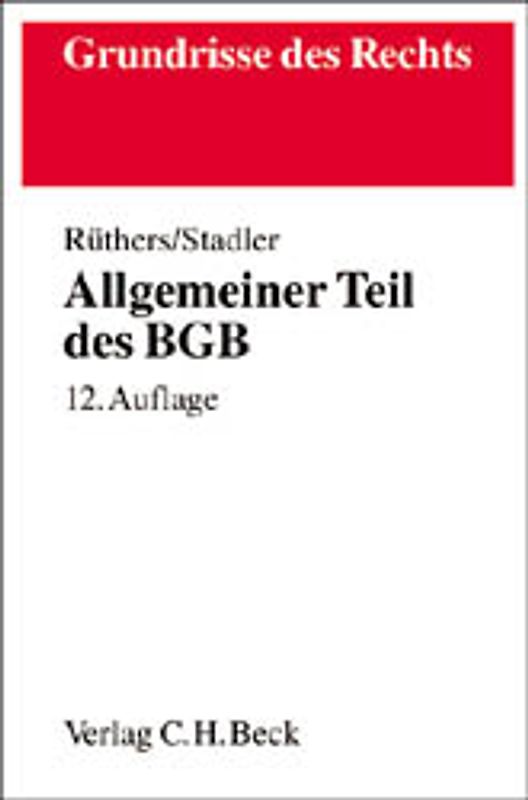Allgemeiner Teil des BGB