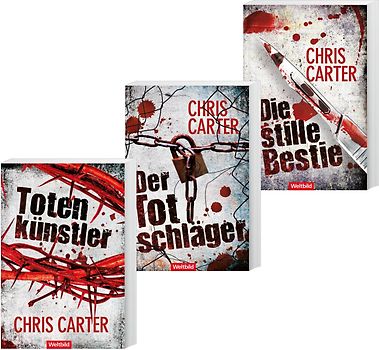 Totenkünstler / Der Totschläger / Die stille Bestie - Chris Carter [Taschenbuch, Weltbild, 3 Bände]