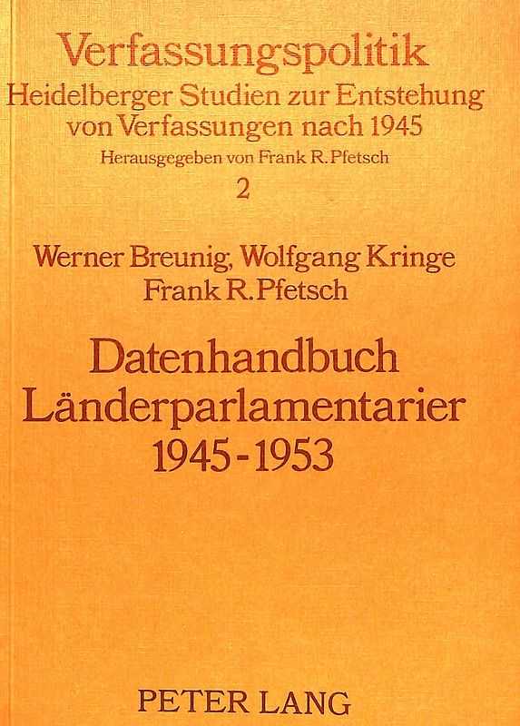 Datenhandbuch Länderparlamentarier 1945-1953