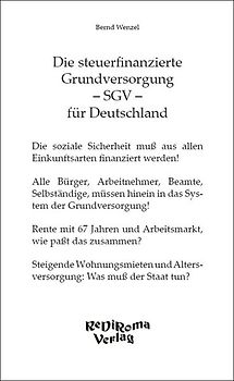 Die steuerfinanzierte Grundversorgung – SGV – für Deutschland