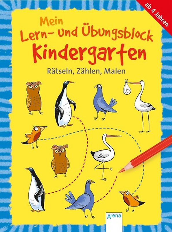 Mein Lern- und Übungsblock Kindergarten. Rätseln, Zählen, Malen