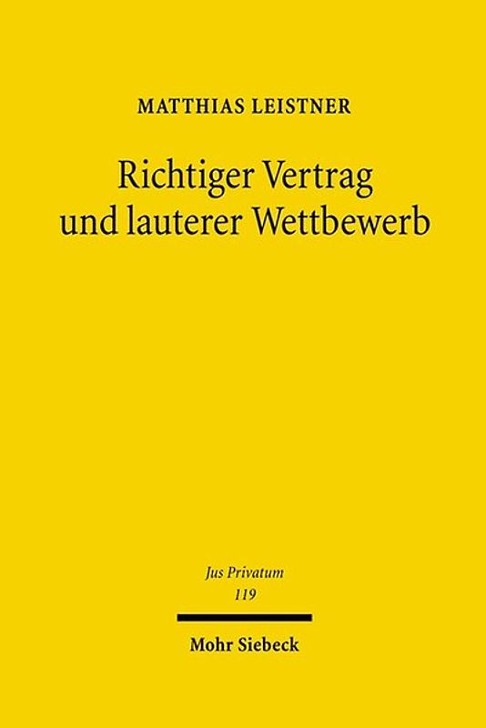 Richtiger Vertrag und lauterer Wettbewerb