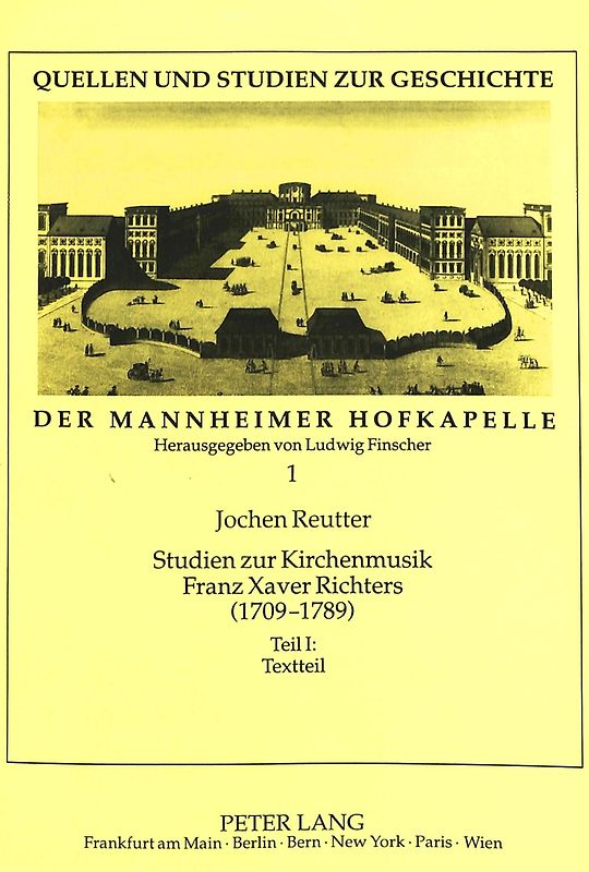 Studien zur Kirchenmusik Franz Xaver Richters (1709-1789)