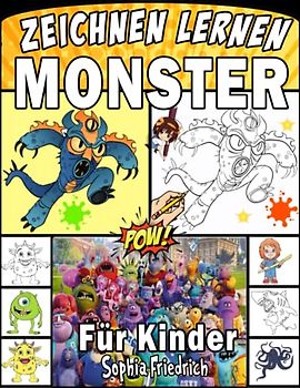 monster zeichnen lernen kinder: Wie man ein Monsterbuch für Kinder zeichnet, um Beobachtungs- und Kunstfähigkeiten zu entwickeln