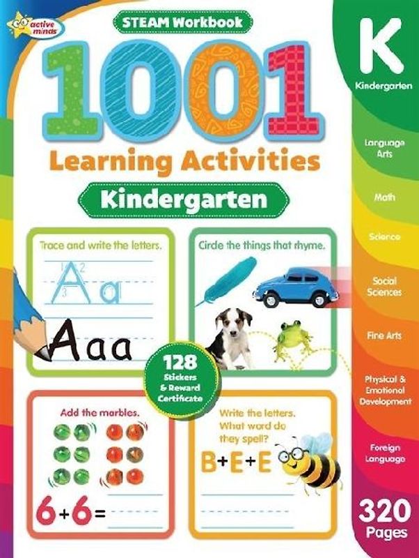Active Minds 1001 Kindergarten Learning Activities