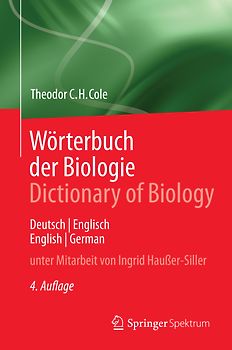 Wörterbuch der Biologie Dictionary of Biology
