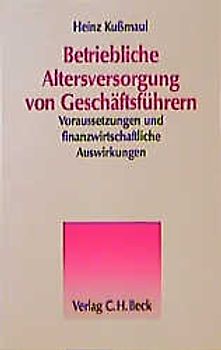 Betriebliche Altersversorgung von Geschäftsführern