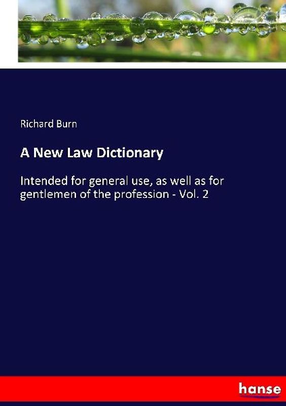 A New Law Dictionary