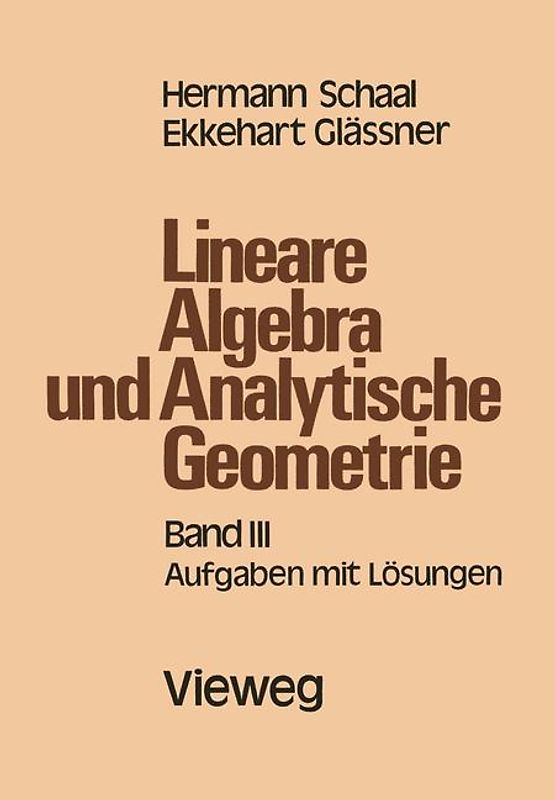 Lineare Algebra und Analytische Geometrie