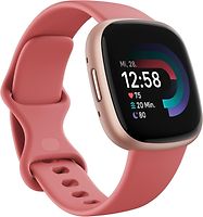 FitBit Versa 4 40 mm aluminium cuivre rosé et bracelet silicone rose [Wi-Fi]