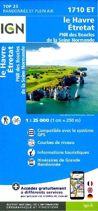 Havre Étretat PNR Boucle Seine Norman 1:25 000
