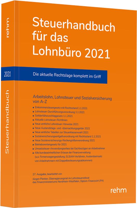 Steuerhandbuch für das Lohnbüro 2021