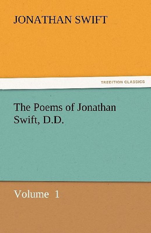 The Poems of Jonathan Swift, D.D.