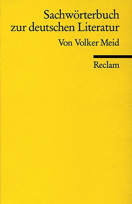 Sachwörterbuch zur deutschen Literatur