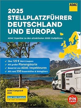 ADAC Stellplatzführer 2025 Deutschland und Europa