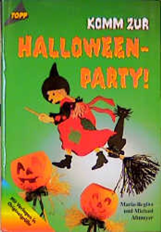 Komm zur Halloween-Party. Ausgelassene herbstliche Dekorationen