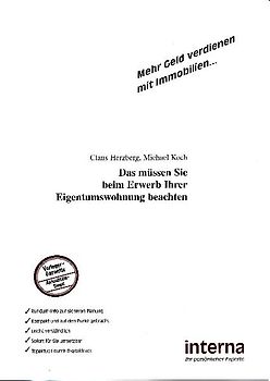 Das müssen Sie beim Erwerb Ihrer Eigentumswohnung beachten