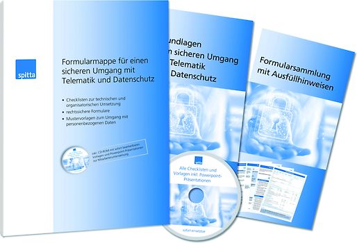 Formularmappe für einen sicheren Umgang mit Telematik und Datenschutz