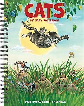 Cats by Gary Patterson 2026 6.5 X 8.5 Engagement Calendar