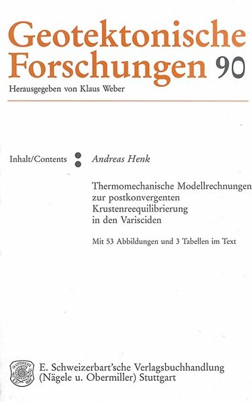 Thermomechanische Modellrechnungen zur postkonvergenten Krustenreequilibrierung in den Varisciden