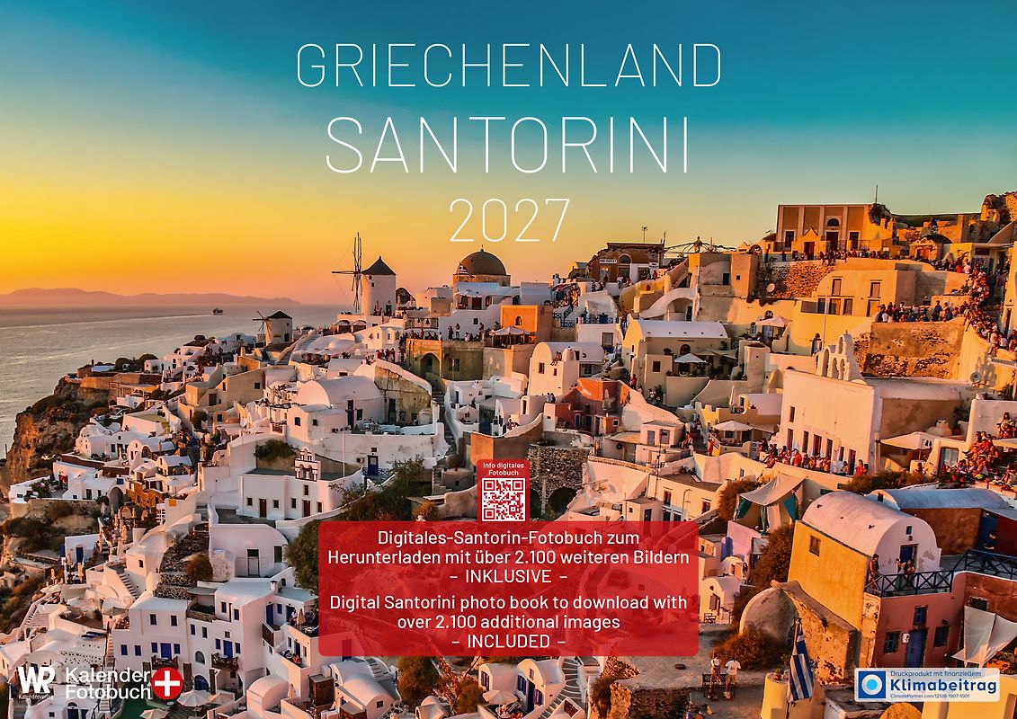 Kalender Griechenland | Santorin 2027 A2 querformat