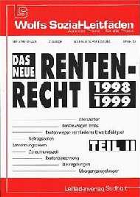 Das neue Rentenrecht