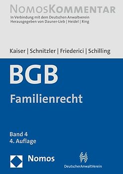 Bürgerliches Gesetzbuch: Familienrecht