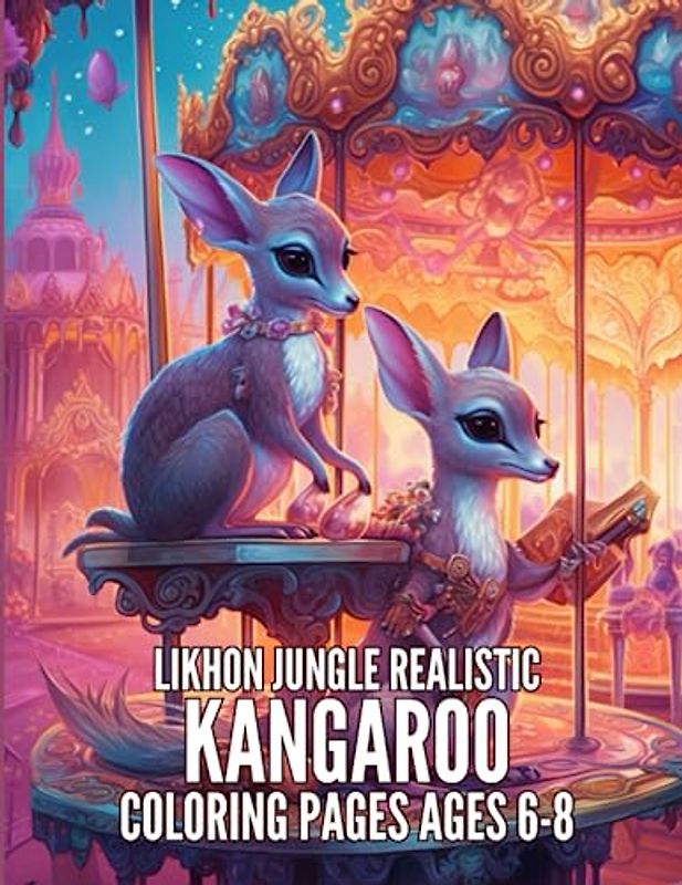 Likhon Jungle Realistic Kangaroo Coloring Pages Ages 6-8