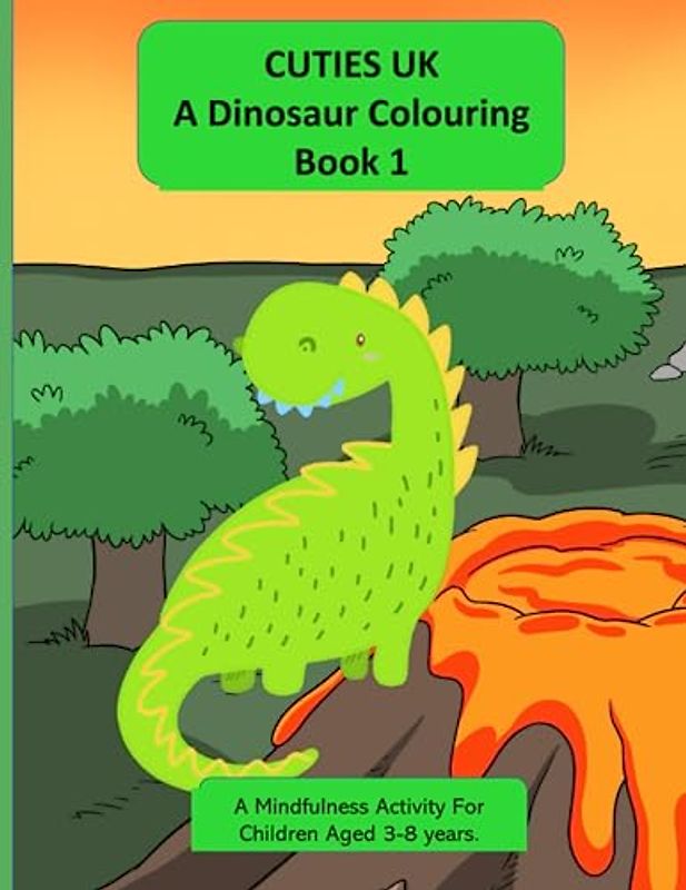CUTIES UK: A Dinosaur Colouring Book 1