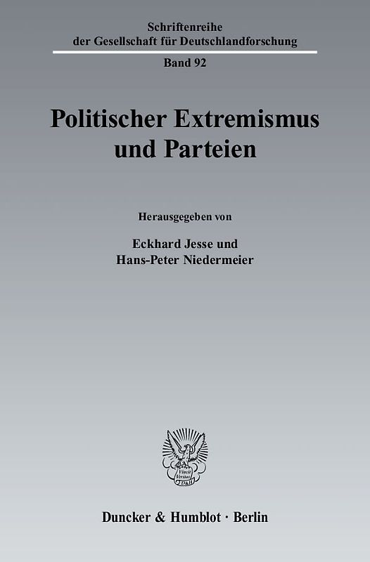Politischer Extremismus und Parteien.