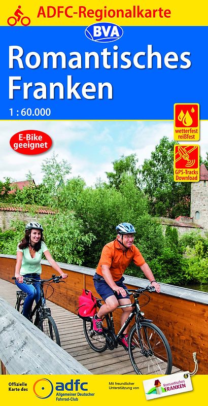 BVA ADFC Regionalkarte Romantisches Franken 1:60.000