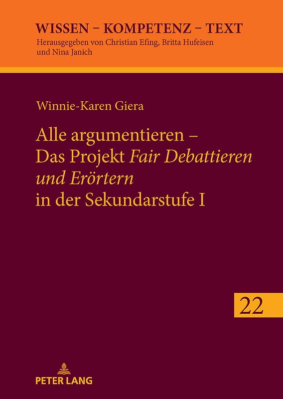 Alle argumentieren – Das Projekt «Fair Debattieren und Erörtern» in der Sekundarstufe I