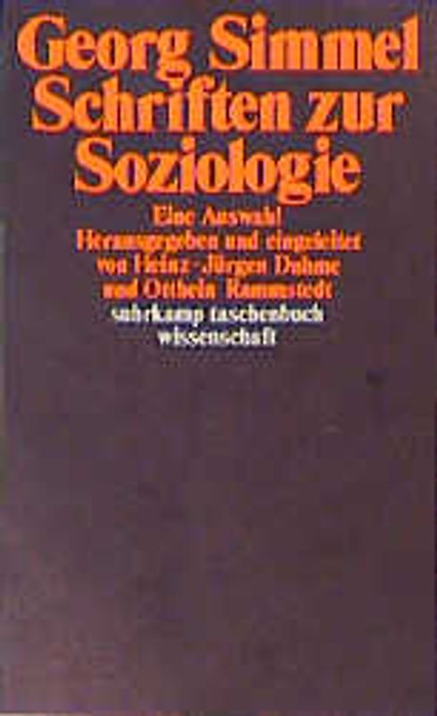 Schriften zur Soziologie
