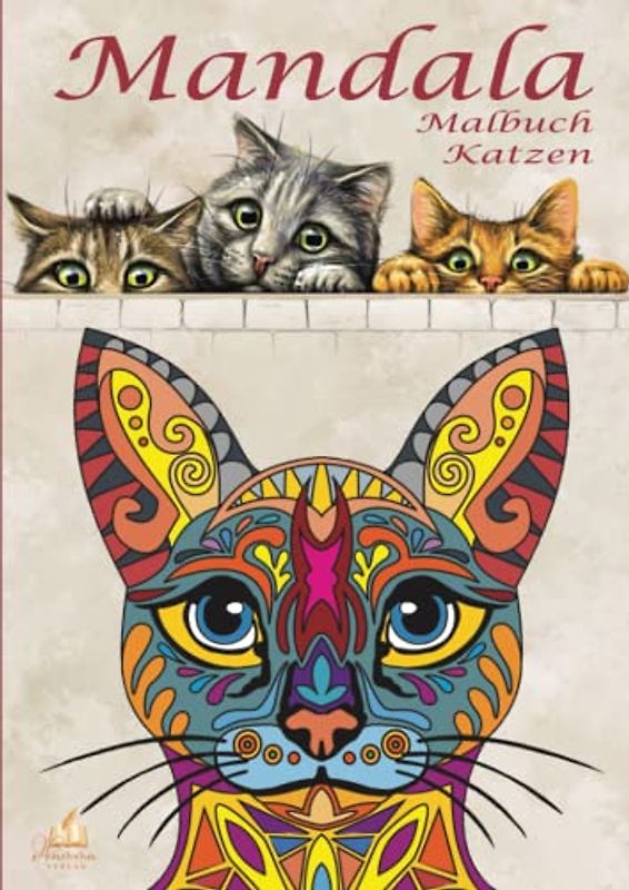 Mandala Malbuch Katzen - Mandala Malbuch für Erwachsene, Jugendliche und Kinder mit Malerfahrung: Ausmalbuch mit 60 süßen, liebevollen und schönen Katzenmotiven für kreatives Malen