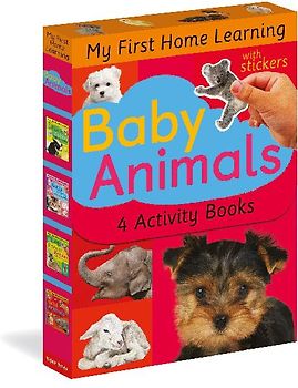 Baby Animals: 4 Activity Book Boxed Set with Stickers