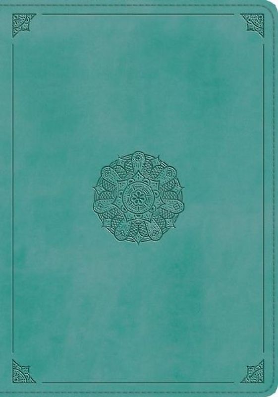 ESV Study Bible (Trutone, Turquoise, Emblem Design)