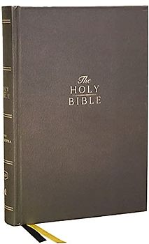 KJV Holy Bible with Apocrypha and 73,000 Center-Column Cross References, Hardcover, Red Letter, Comfort Print: King James Version