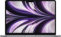 Apple MacBook Air 13.6 (Liquid True Tone Retina Display) M2 (8-Core GPU) 8 GB RAM 256 GB SSD [Mid 2022, Engelse toetsenbordindeling, QWERTY] spacegrijs - refurbished