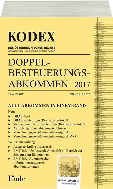 KODEX Doppelbesteuerungsabkommen 2017